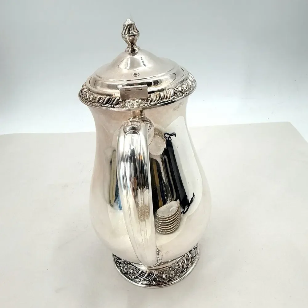 Vintage Oneida Victorian Henley Community Silverplate Teapot / Coffee Pot 10